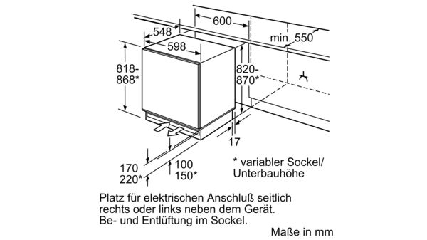 N 50 Unterbau-Gefrierschrank 82 x 59.8 cm Flachscharnier mit Softeinzug G4344X8 G4344X8-4