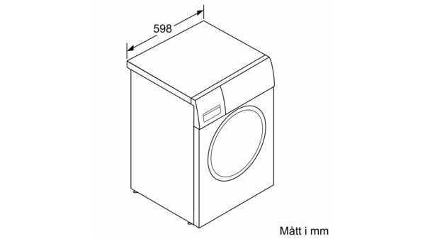 iQ300 Tvättmaskin, frontmatad 8 kg 1400 rpm WM14N1B8DN WM14N1B8DN-9