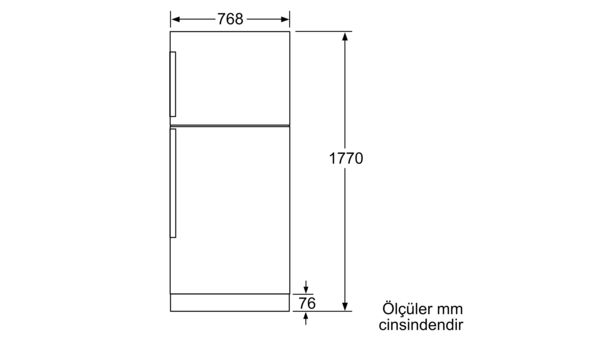 Üstten Donduruculu Buzdolabı 177 x 76.8 cm Inox görünümlü BD2164L2VN BD2164L2VN-3