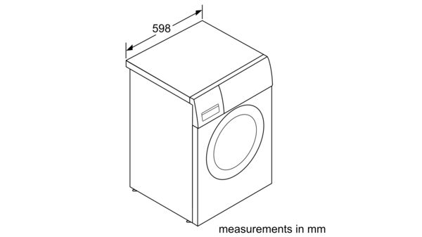 iQ100 washing machine, front loader 5.5 kg 800 rpm WM08B060HK WM08B060HK-3