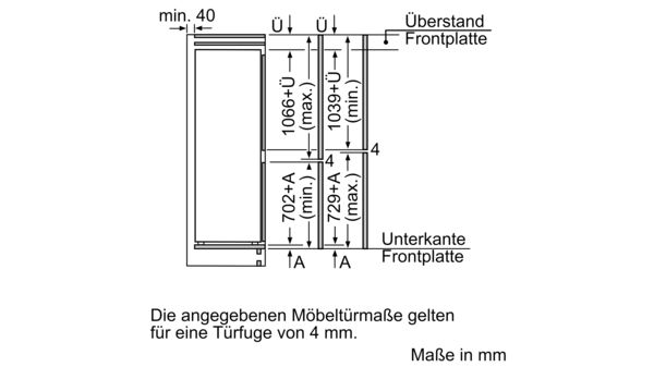 iQ500 Einbau-Kühl-Gefrier-Kombination mit Gefrierbereich unten 177.2 x 55.8 cm KI86NAF30 KI86NAF30-4
