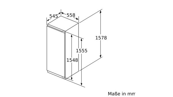 N 70 Einbau-Kühlschrank mit Gefrierfach 158 x 56 cm KI2723D40 KI2723D40-7