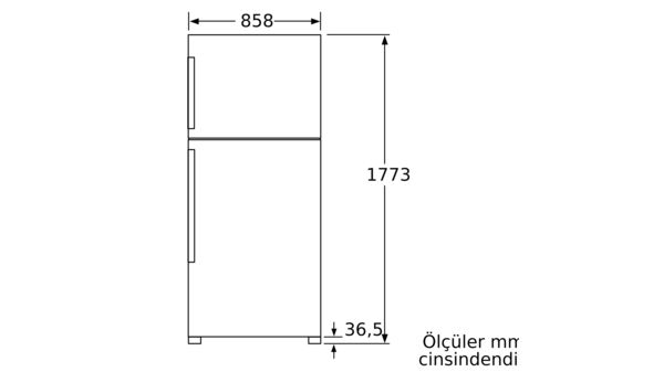 iQ300 Üstten Donduruculu Buzdolabı 177.3 x 85.8 cm Inox görünümlü KD74NAL21N KD74NAL21N-4