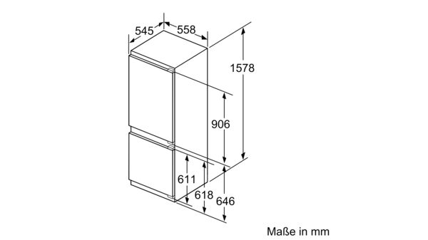 iQ500 Einbau-Kühl-Gefrier-Kombination mit Gefrierbereich unten 157.8 x 55.8 cm KI77SAD30 KI77SAD30-4