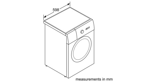 iQ100 washing machine, front loader WM10K060HK WM10K060HK-5