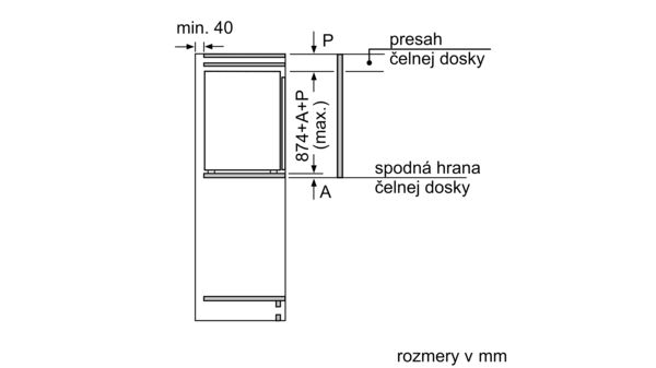 iQ500 Zabudovateľná chladnička s mraziacou časťou 88 x 56 cm KI22LAD30 KI22LAD30-4