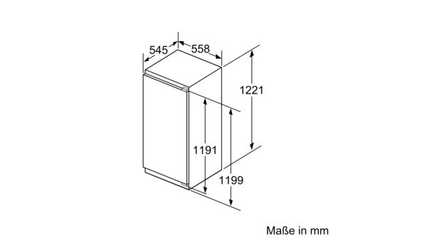 iQ500 Einbau-Kühlschrank mit Gefrierfach 122.5 x 56 cm KI42LAF40 KI42LAF40-7