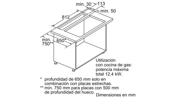 N 90 Extractor de encimera telescópico 90 cm I99L59N0 I99L59N0-2