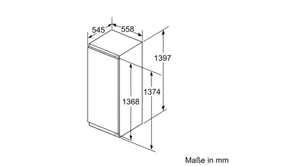 N 90 Einbau-Kühlschrank mit Gefrierfach 140 x 56 cm KI8526F30 KI8526F30-5