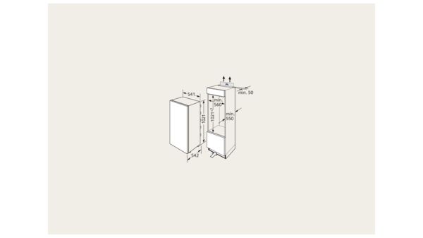 iQ100 Einbau-Kühlschrank 102.5 x 56 cm KI20RV60 KI20RV60-6