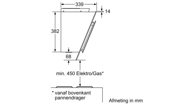 Wandschouwkap 90 cm zwart CD669862 CD669862-10