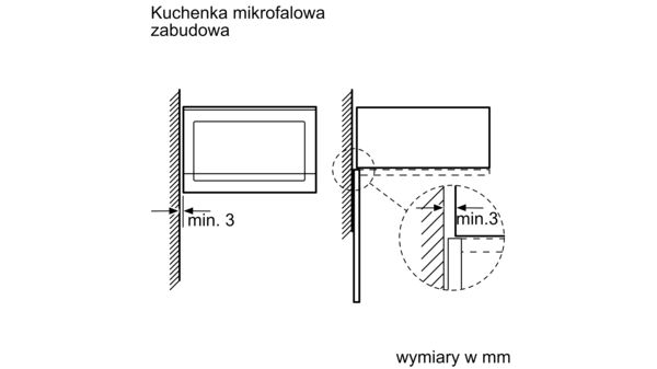 Kuchenka mikrofalowa, do zabudowy HF25M5L2 HF25M5L2-6