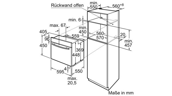 Kompakt-Einbau-Backofen Edelstahl CF630253 CF630253-2