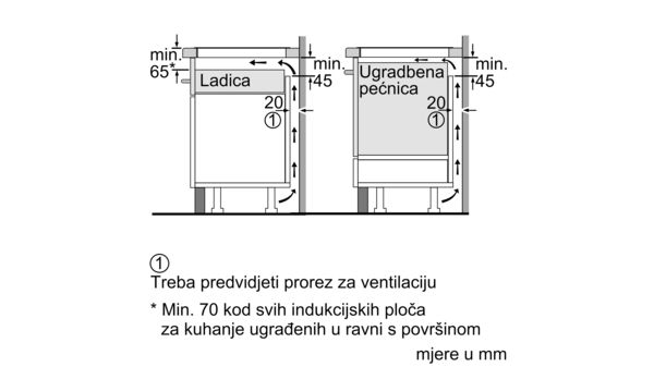 N 90 Indukcijska ploča za kuhanje 60 cm Crna, ugradnja s okvirom T46TS61N0 T46TS61N0-8