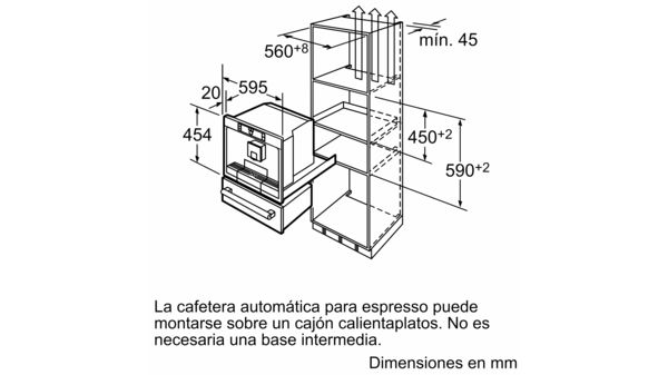 Cafetera totalmente integrable Acero inoxidable TK76K573 TK76K573-2