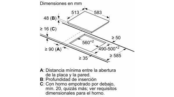 Placa de Vitrocerámica BALAY 3EB720XR (Eléctrica - 58.3 cm - Inox)
