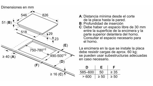 N 70 Flex induction hob 80 cm Black, surface mount with frame T58TT20N0 T58TT20N0-7