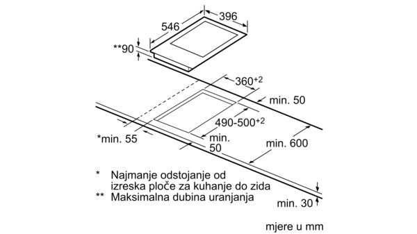 N 70 Modularni Teppan yaki 40 cm N74TD00N0 N74TD00N0-8
