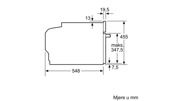 N 70 Ugradbena parna pećnica 60 x 45 cm Nehrđajući čelik C15DR00N0 C15DR00N0-7