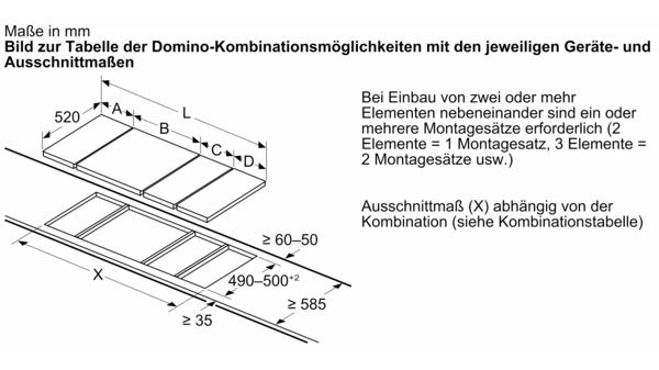 iQ700 Domino-Kochfeld, Flex-Induktion 30 cm Schwarz, Mit Rahmen aufliegend EX375FXB1E EX375FXB1E-17