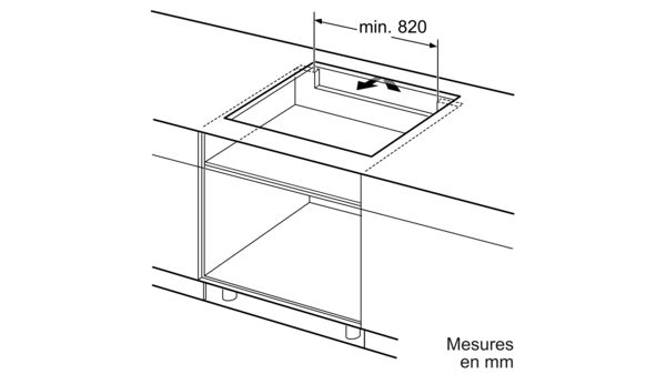 N 90 Table de cuisson à induction 90 cm Noir, avec cadre T59TF6TN0 T59TF6TN0-9