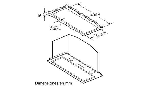 N 50 Módulo de integración 52 cm D55MH56N0 D55MH56N0-4