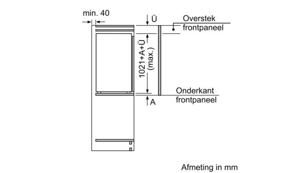 iQ300 Inbouw koelkast met vriesvak 102.5 x 56 cm KI32LVF30 KI32LVF30-8