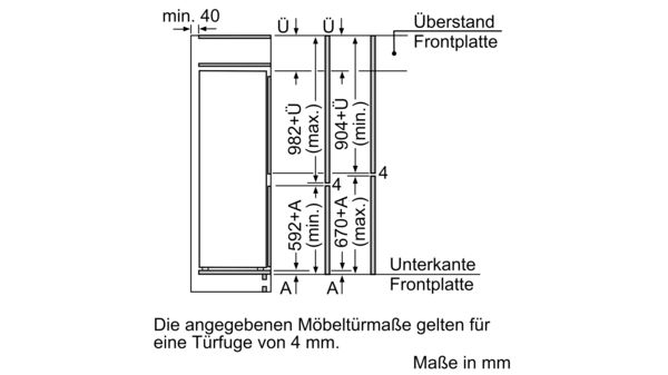 Einbau-Kühl-Gefrier-Kombination mit Gefrierbereich unten 157.8 x 54.1 cm Schleppscharnier CK577VSF0 CK577VSF0-8