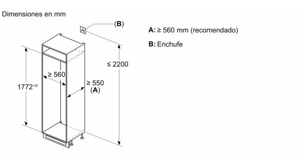 N 50 Frigorífico combinado integrable 177.2 x 54.1 cm KI7862F30 KI7862F30-6