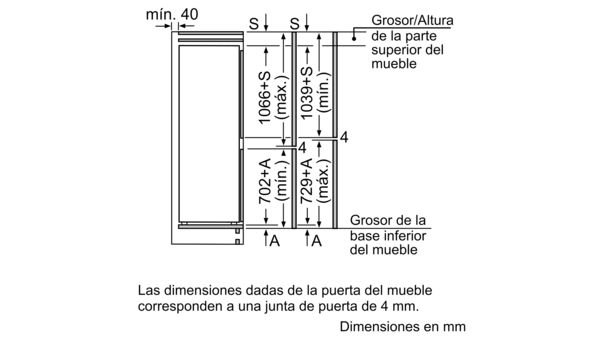 N 50 Frigorífico combinado integrable 177.2 x 54.1 cm KI7862F30 KI7862F30-8