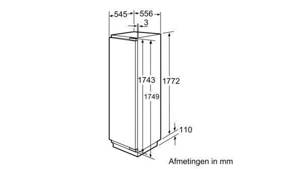 iQ700 Integreerbare koelkast met diepvriesgedeelte 177.5 x 56 cm KI40FP60 KI40FP60-11