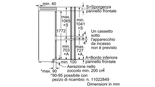 iQ700 Frigo-congelatore combinato da incasso 177.2 x 55.6 cm KI34NP60 KI34NP60-4
