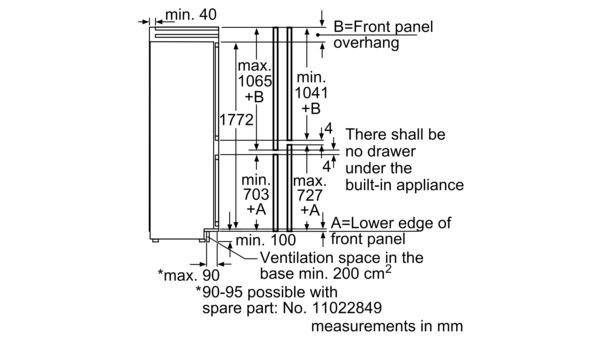 iQ700 嵌入式雪櫃 (下置冰格) 177.2 x 55.6 cm KI34NP60 KI34NP60-3