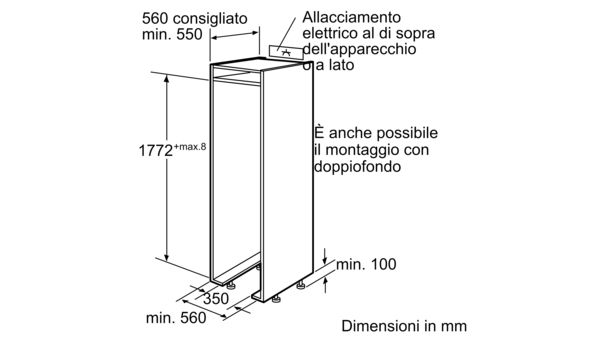 iQ700 Frigo-congelatore combinato da incasso 177.2 x 55.6 cm KI34NP60 KI34NP60-2