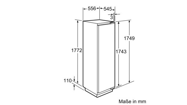 N 90 Einbau-Kühlschrank mit Gefrierfach 177.5 x 56 cm K8325X0 K8325X0-2