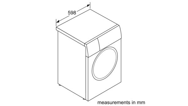 Washing machine, front loader 9 kg 1400 rpm W946UX0GB W946UX0GB-7