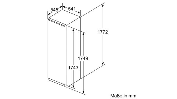 N 50 Einbau-Kühlschrank mit Gefrierfach 177.5 x 56 cm Flachscharnier KI2822FF0 KI2822FF0-6