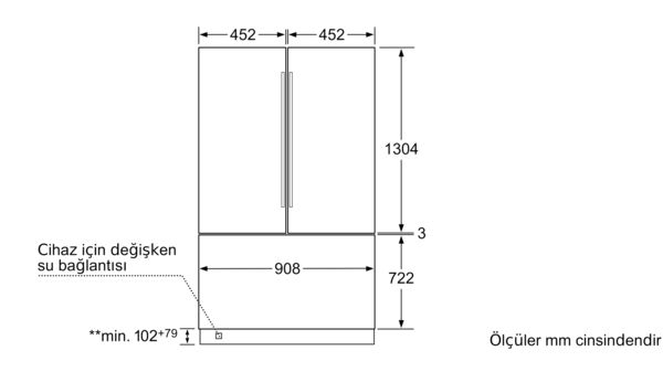 iQ700 Alttan Donduruculu Ankastre Buzdolabı 212.5 x 90.8 cm Düz Menteşe CI36BP01 CI36BP01-8