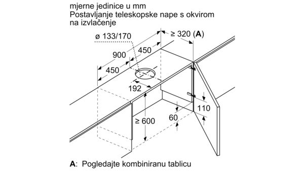 Dodatni pribor za nape Z54TL90X0 Z54TL90X0-3