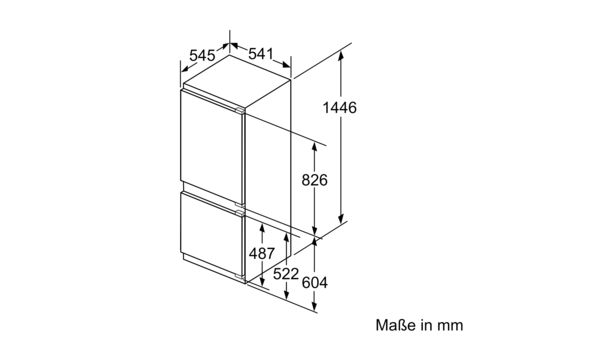 Einbau-Kühl-Gefrier-Kombination mit Gefrierbereich unten 144.6 x 54.1 cm Schleppscharnier CK567VSF0 CK567VSF0-7