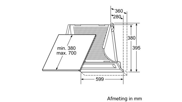 Geïntegreerde afzuigkap 60 cm zilvermetaalkleurig CD22130 CD22130-4