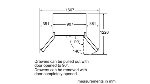 Siemens Kf91npj20n French Door Bottom Freezer 3 Doors