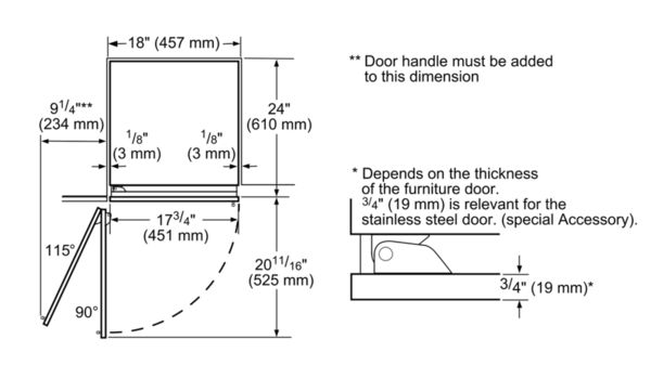 Freedom® Built-in Freezer 18'' , ,  T18ID905LP T18ID905LP-13