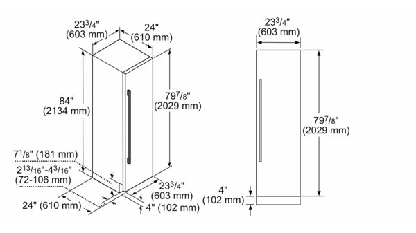 Freedom® Built-in Fridge 24'' Panel Ready T24IR905SP T24IR905SP-15