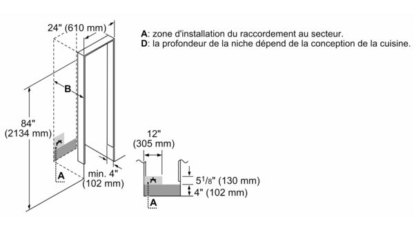 Colonne pour aliments frais de 24 po encastrable T24IR900SP T24IR900SP-10