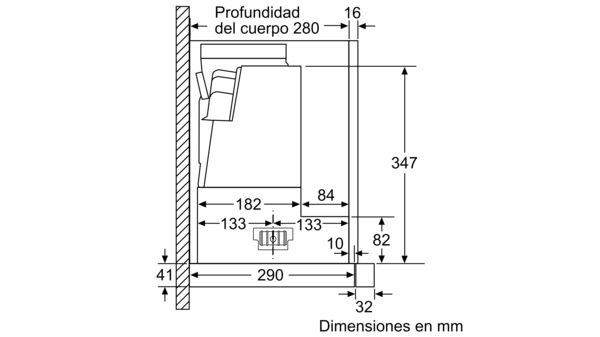 N 90 Campana telescópica 90 cm D49PU54X0 D49PU54X0-7