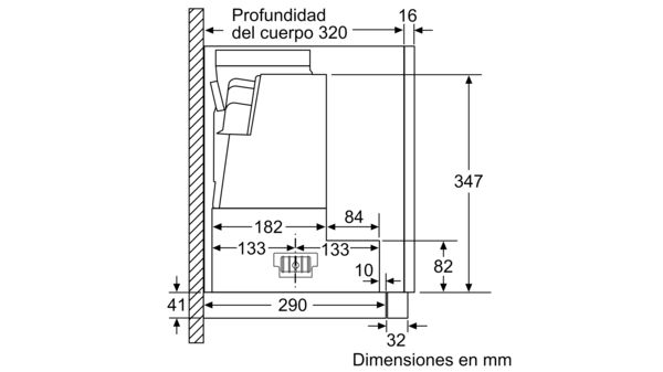 N 90 Campana telescópica 90 cm D49PU54X0 D49PU54X0-11