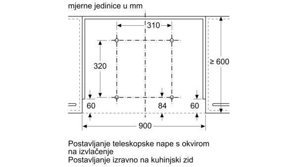 Dodatni pribor za nape Z54TL90X0 Z54TL90X0-4