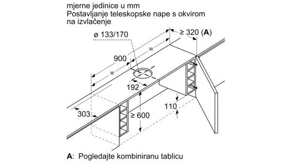 Dodatni pribor za nape Z54TL90X0 Z54TL90X0-11