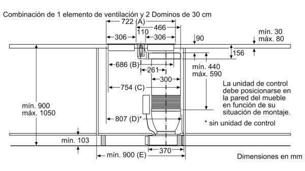 N 90 Extractor de encimera telescópico Cristal negro I91VT44N0 I91VT44N0-14